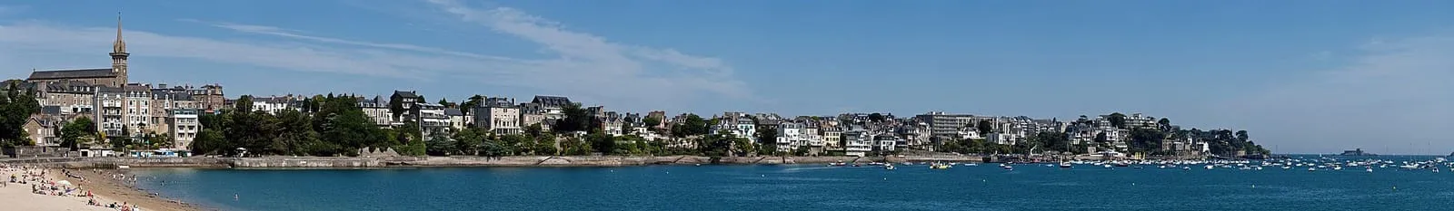 Panorama of the Dinard coastline