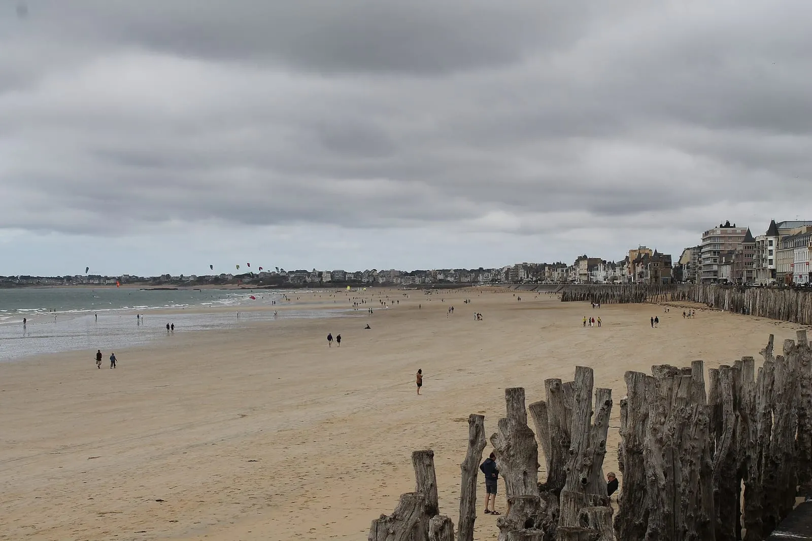 La plage du Sillon vers Intra-Muros