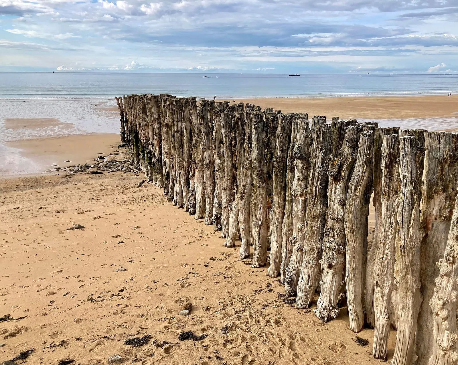 La plage du Sillon à marée basse